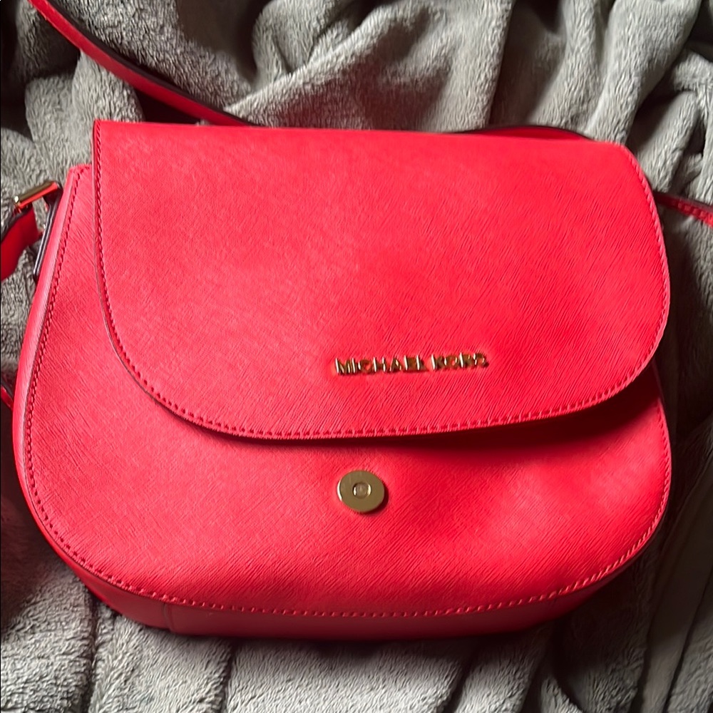 Michael Kors Vibrant Red Crossbody Bag